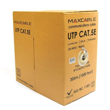 MATASSA CAVO Di Rete Da Interno UTP MAXCABLE CAT 6 RAME RIVESTIMENTO