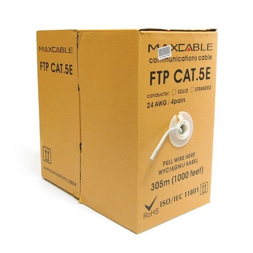 Matassa di cavi LAN Cat5e solidi UTP da 305 m - Bobina di rete ethernet