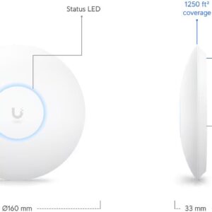 Access Point Ubiquiti UniFi 6+  Wi-Fi 6 AX3000 1x GE - immagine 3